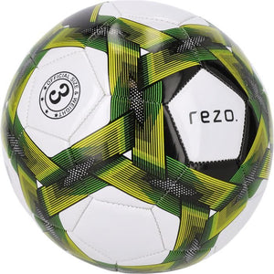 Pallone da calcio - REZO - PVC - Misura 4 - Giallo bicolore - Durevole