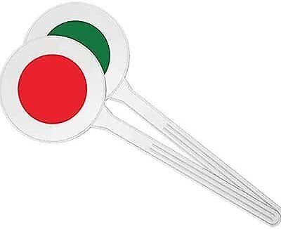 PALETTA SEGNALETICA STRADALE SEGNALAZIONE ROSSO/VERDE