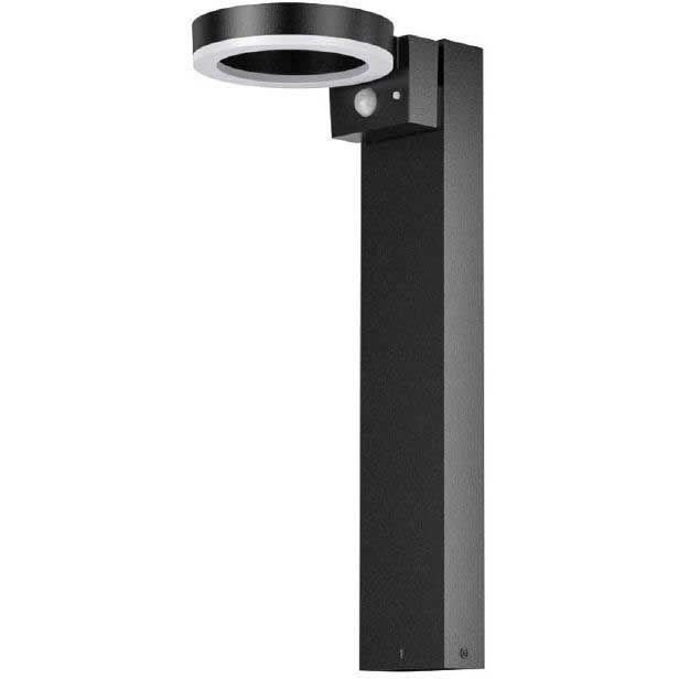Paletto solare - GALIX - G4590B - Molto luminoso - Acciaio inox (opzione applique) con rilevatore - H50 cm - 1000 Lumen
