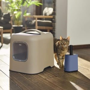 Paletta per lettiera con supporto ROTHO MYPET BIALA - Horizon Blue