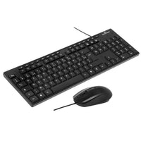 Pacchetto tastiera e mouse - BLUESTORK - MEDIA OFFICE - Cablato - Azerty - Compatibile con Windows - Nero
