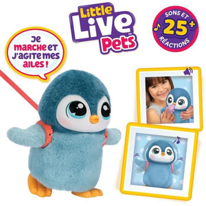 My Little Penguin - MOOSE TOYS - LITTLE LIVE PETS - Pinguino elettronico interattivo con accessori