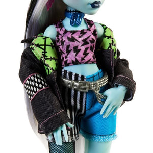 Monster High-Frankie Stein Doll-Bambola con animali e accessori HXH73