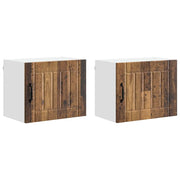 Pensile da cucina | Armadietto a muro LUCCA 2 pz Legno antico 50 x 31 x 40 cm