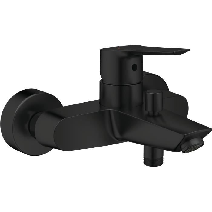 Miscelatore monocomando per vasca/doccia - GROHE Start - 322782432 - Nero opaco - Montaggio a parete esterno - Deviatore automatico
