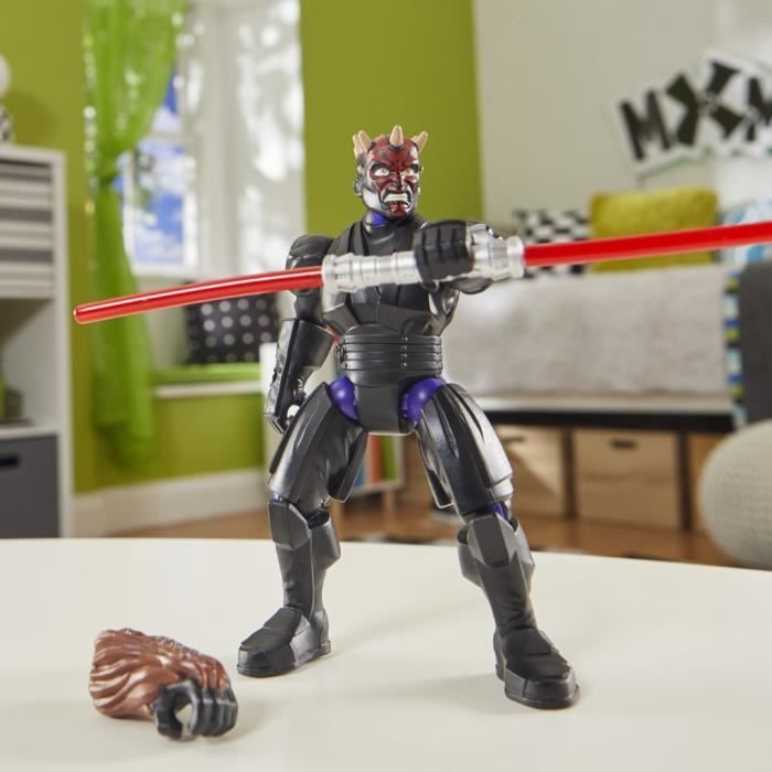 MixMashers Darth Maul, statuetta personalizzabile da 12 cm da abbinare e mescolare con accessori, Star Wars, da 4 anni