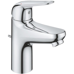 Miscelatore monocomando lavabo - GROHE Swift - 24316001 - Cromo - Taglia S - Risparmio idrico - Estraibile e scarico