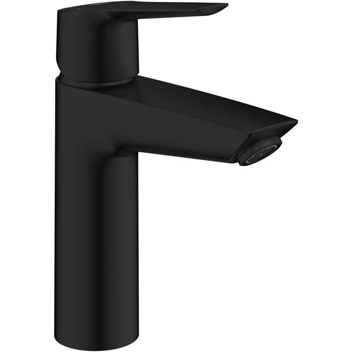 Miscelatore monocomando lavabo - GROHE Start - 237462432 - Nero opaco - Taglia M - Bocca media - Risparmio idrico