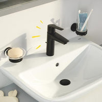 Miscelatore monocomando lavabo - GROHE Start - 242092432 - Nero opaco - Taglia S - Risparmio idrico - Estraibile e scarico
