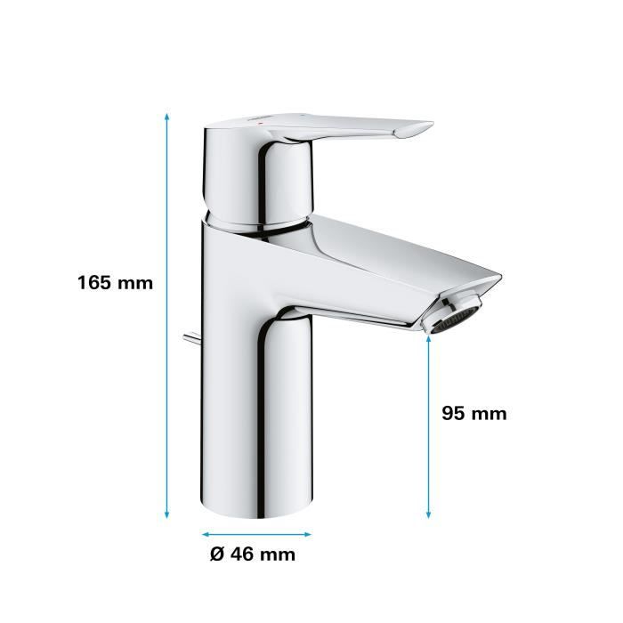 Miscelatore monocomando lavabo - Taglia S - GROHE - Start - Cromo