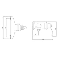 Miscelatore doccia cromo BYRON