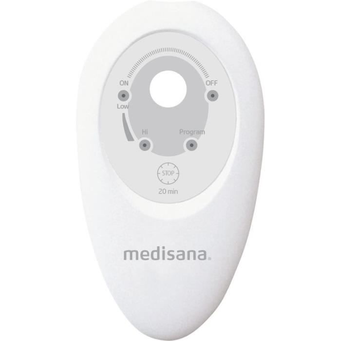 MEDISANA - MBH - Tappetino per bagno schiuma - Bianco - 3 livelli di intensità