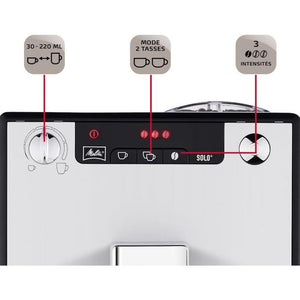 MELITTA E950-103 Macchina per espresso automatica con macinacaffè Caffeo Solo - Argento