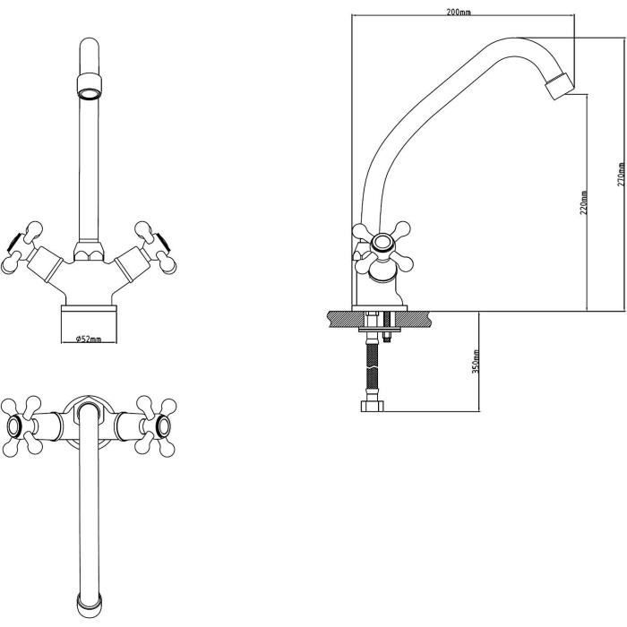 mel Beverley rubinetto della cucina