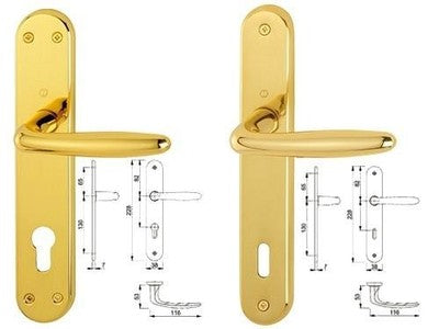 MANIGLIE HOPPE ROISSY OTTONE M1941/332 MANIGLIA PORTE FINESTRE