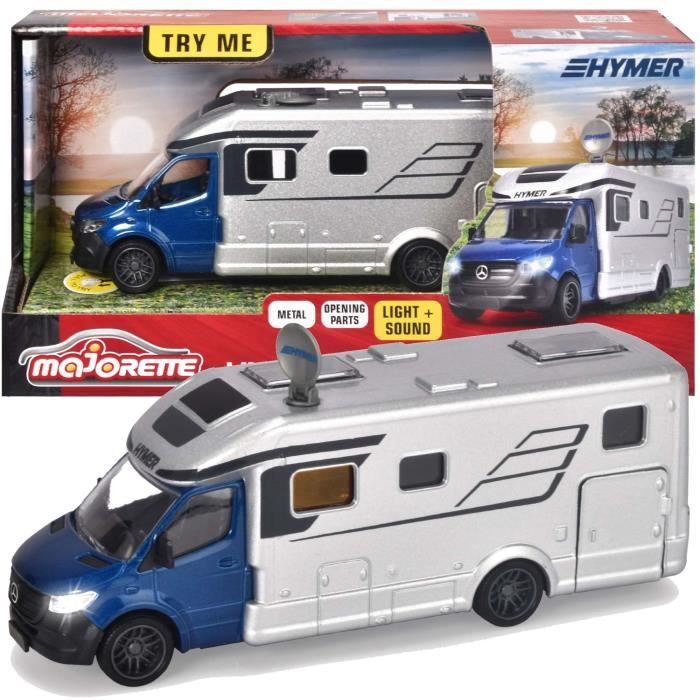 Majorette - Camper Mercedes - 19 cm - Porte apribili - Suono e luce