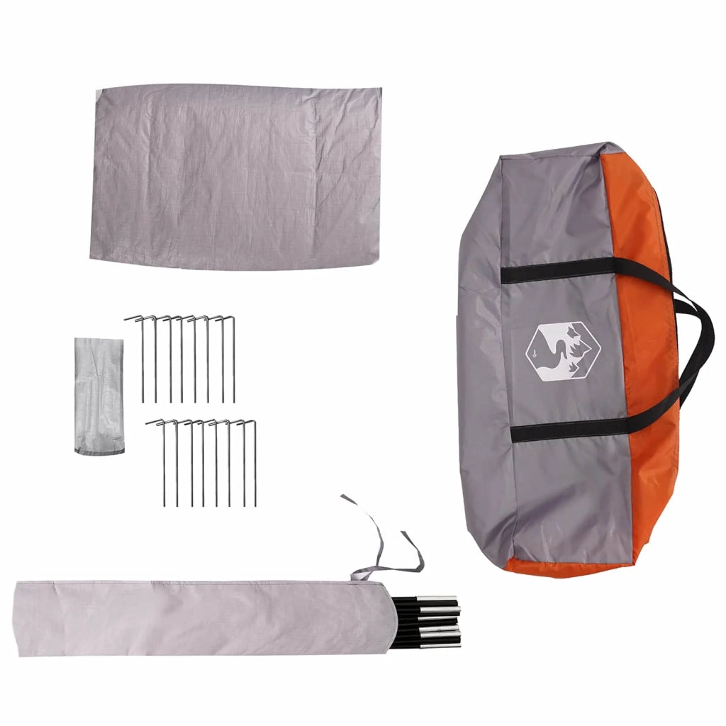 Tenda Familiare Grigio e arancione 5 persone