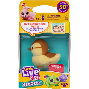 Lil' Needees - MOOSE TOYS - LITTLE LIVE PETS - Animali tascabili interattivi, con suoni e reazioni