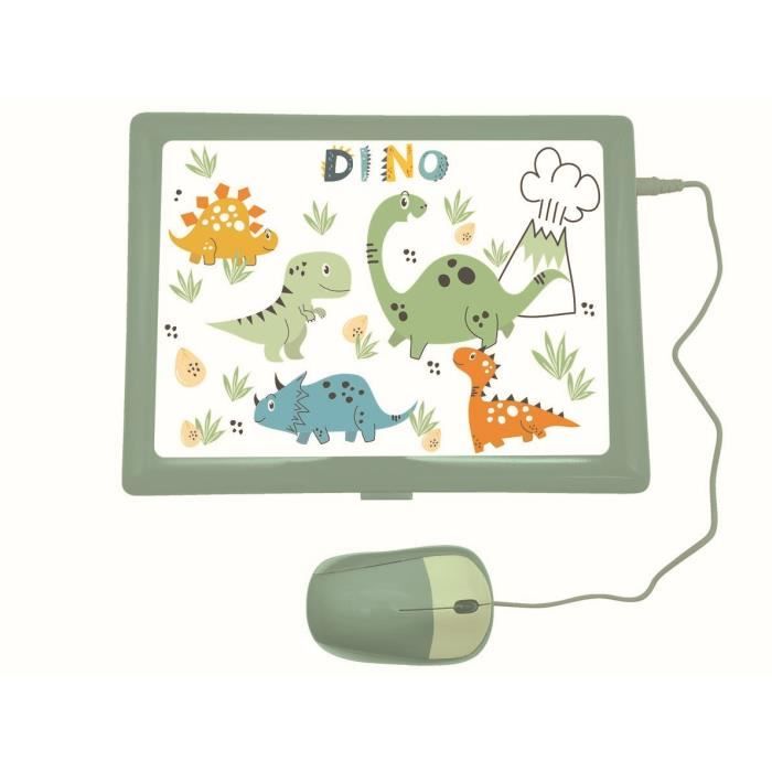 Lexibook - Computer educativo bilingue sui dinosauri - 124 attività (EN/FR)