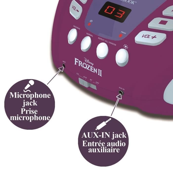 Lettore CD Bluetooth congelato con effetti di luce