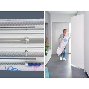 LEIFHEIT 72577 Classic M Asse da stiro Basic, asse da stiro 120x38 cm, regolabile in altezza con poggiaferro fisso