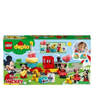 LEGO DUPLO 10941 Trenino per il compleanno di Topolino e Minnie, trenino con torta e palloncini