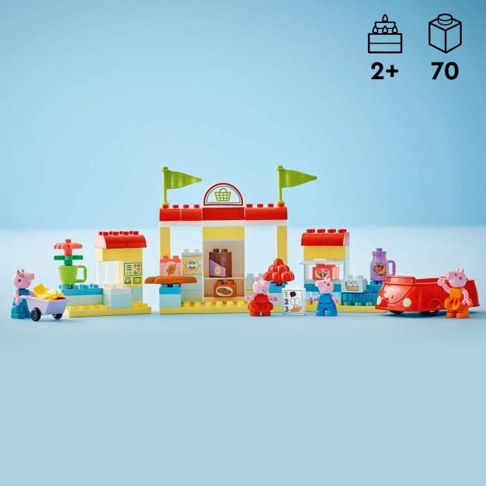 LEGO DUPLO 10434 Il supermercato di Peppa Pig - Giocattolo per bambini 2 anni