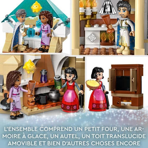 LEGO Disney Wish 43224 Il castello di Re Magnifico, giocattolo del film Wish con Asha, Dahlia e la minifigure di Re Magnifico