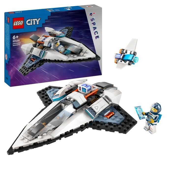 LEGO City 60430 Astronave interstellare, Giocattolo spaziale, Regalo per bambini dai 6 anni, Gioco creativo con minifigure