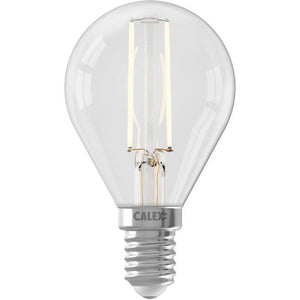 Lampadina LED E14 - CALEX - BALL P45 - Filamento dritto - 3,5 W - 250 lm - 2700 K - Dimmerabile - Trasparente