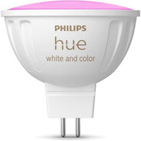 Lampadina connessa - PHILIPS HUE - MR16 - Luce bianca e colorata - Compatibile con Bluetooth - Funziona con app e voce