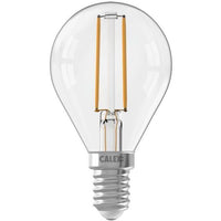 Lampadina LED E14 - CALEX - BALL P45 - Filamento dritto - 3,5 W - 250 lm - 2700 K - Dimmerabile - Trasparente