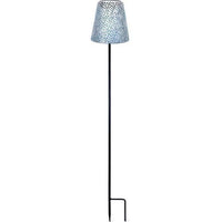 Lampada solare - GARDEN ID Silver - 12 h70 cm - Autonomia 6-8 ore - Piede stabilizzatore - Tasto on/off - Batteria AAA.