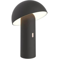 Lampada da tavolo senza fili - LUMISKY - TOD BLACK - H28 cm - Testa orientabile - LED bianco caldo