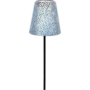 Lampada solare - GARDEN ID Silver - 12 h70 cm - Autonomia 6-8 ore - Piede stabilizzatore - Tasto on/off - Batteria AAA.