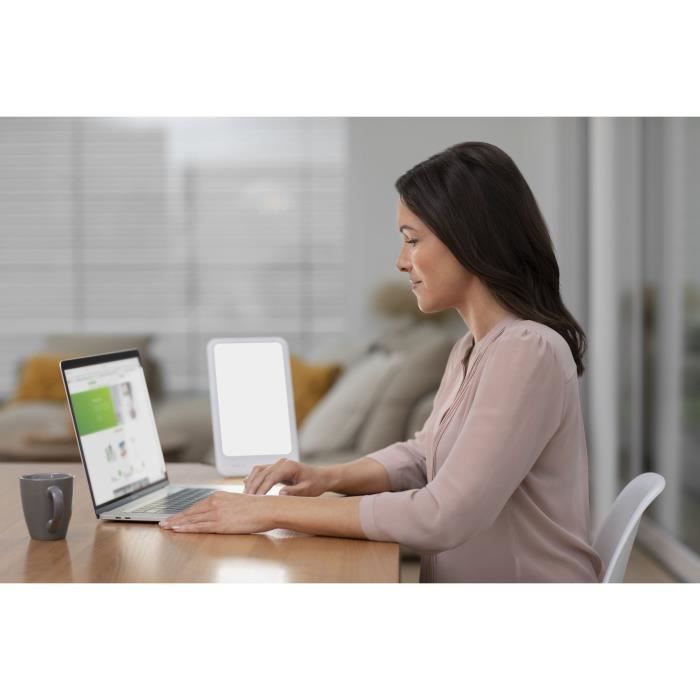 Lampada per fototerapia - MEDISANA - LT 460 10.000 Lux - LED - Energizzante - Portatile compatta - Custodia da trasporto