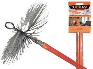 KIT SPAZZACAMINO BRIXO PULISCI CAMINO MT.8.40 + SCOVOLO  200 / 250