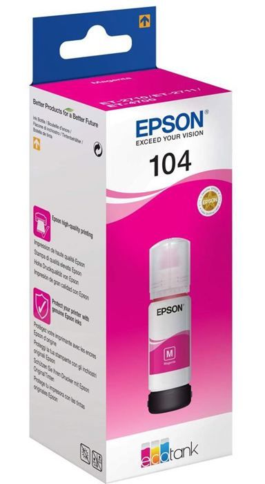 Kit di ricarica inchiostro EPSON Epson EcoTank 104 - Magenta - Inkjet - 7500 pagine - 1 unità
