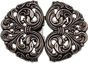 Chiusura schienale dirndl con fermaglio metallico 58mmx42mm, made in Germany, (1 pezzo)