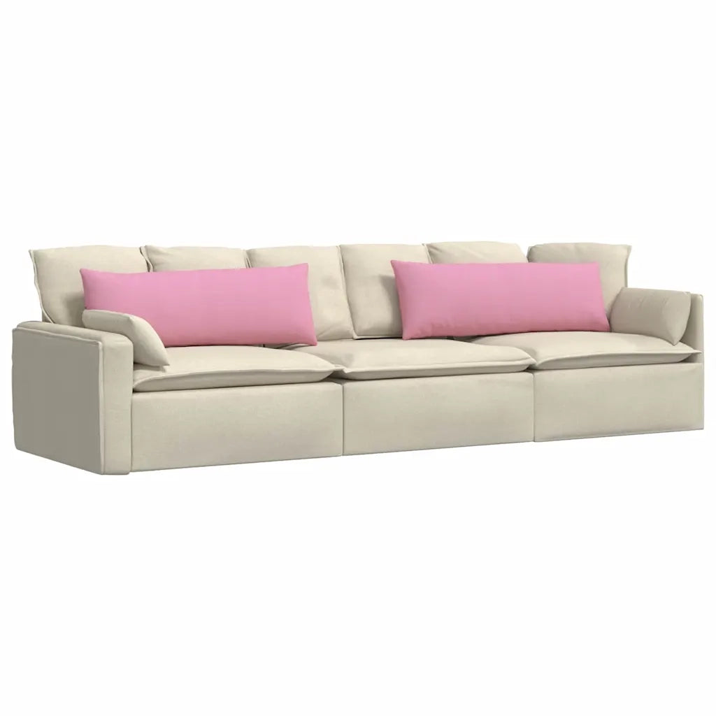 Cuscini da Divano 2 pcs Rosa 120 x 40 cm Tessuto