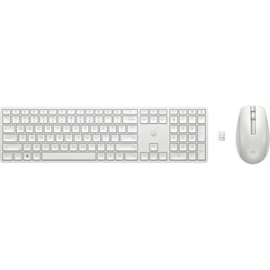 HP 650 - set tastiera e mouse - AZERTY francese - bianco
