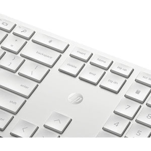 HP 650 - set tastiera e mouse - AZERTY francese - bianco