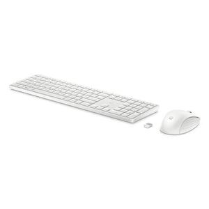 HP 650 - set tastiera e mouse - AZERTY francese - bianco