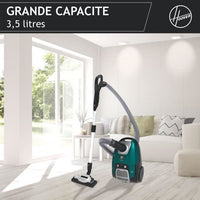 Hoover he530alg saldatura aspirapolvere con sacchetto, potente 850 W, silenziatore 69db, grande capacità 3.5l Allergia speciale e peli di animali