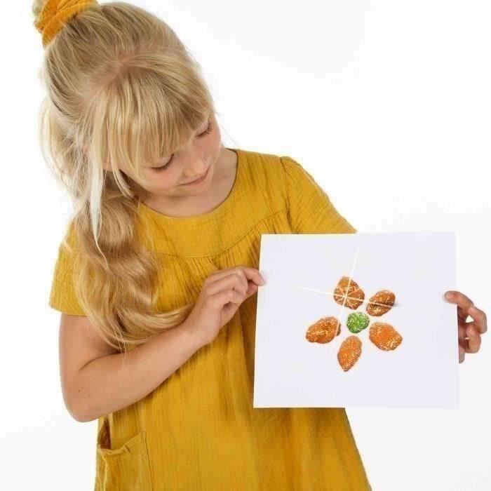 Guazzo glitter (6x45ml) - SES CREATIVE - Buona qualità, colori brillanti e coprenti - Packaging pratico e compatto