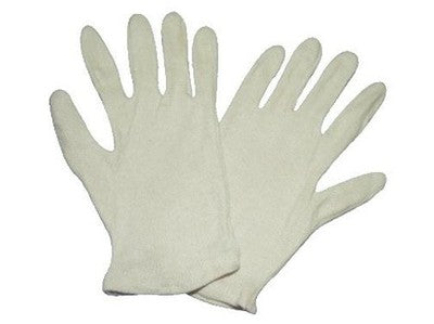 GUANTI IN COTONE BIANCO PZ 12
