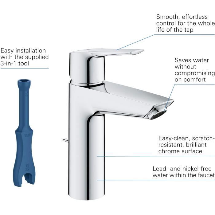 GROHE - Miscelatore monocomando per lavabo - Taglia M