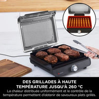 Griglia e plancha da interno - NINJA - Sizzle GR101EU - 34 x 8 x 13,5 cm - Nero