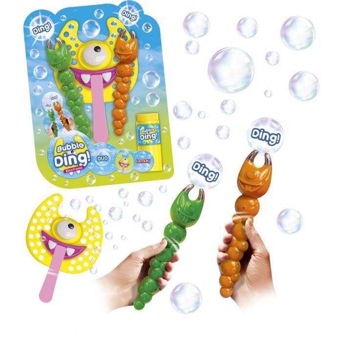 Gioco di bolle di sapone - LANSAY - 25640 - Bubbles Party - Bubble Ding Duo Electronic