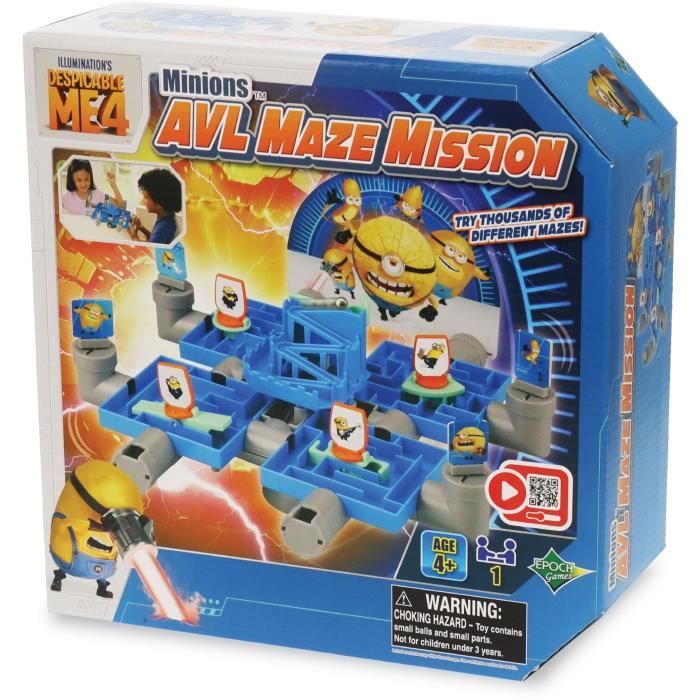 Gioco del labirinto - GIOCHI D'EPOCA - Minions AVL Maze Mission - Guida la palla, 25.000 combinazioni!
